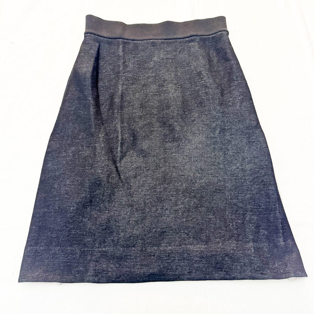 Cos Navy Side Split A-Line Skirt Size Small
